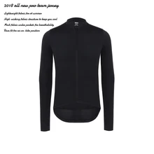 SPEXCEL, все черные, новые, Италия, ткань, Pro Team, с длинным рукавом, Майки для велоспорта, тренировочные, для велоспорта, для гонок, одежда для велоспорта