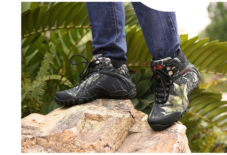 MANLI/мужская водонепроницаемая походная обувь; нескользящие износостойкие дышащие ботинки для рыбалки; спортивная обувь для занятий альпинизмом