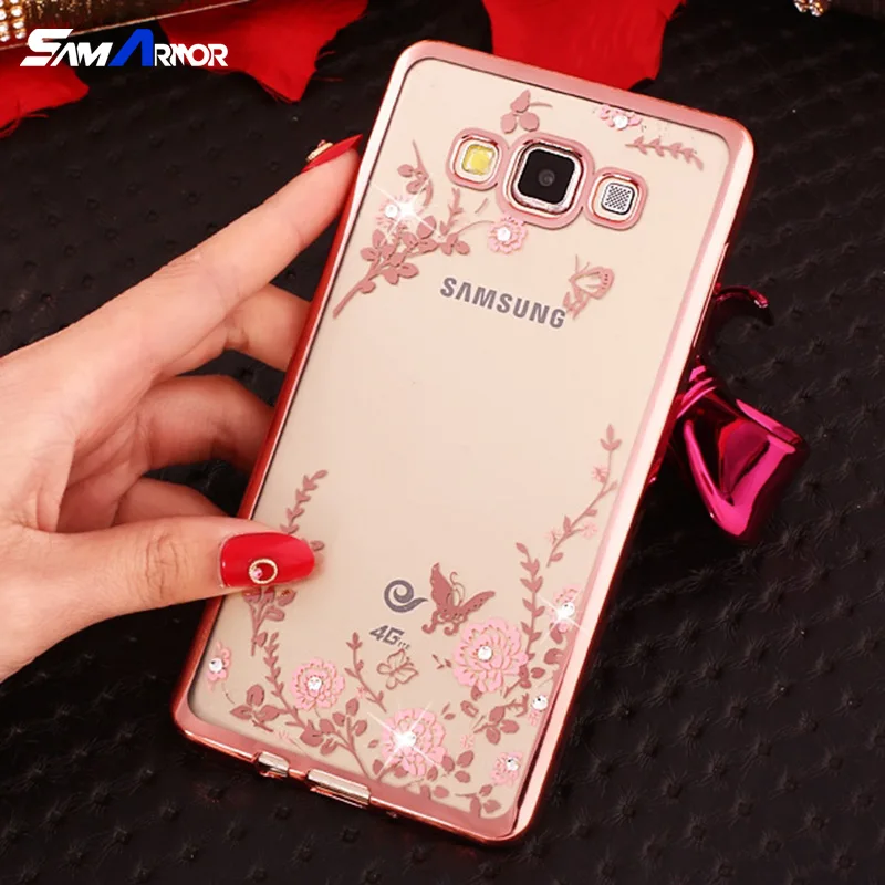 

Cover Phone Case For Samsung Galaxy J3 J5 J7 2015 2016 J500 J510 J700 J710 Shell Soft Ultrathin Silicone Crystal Glitter
