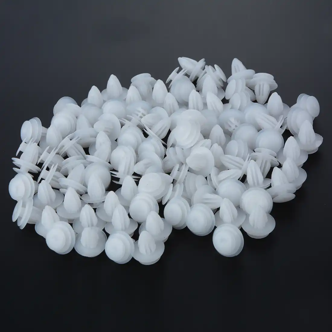 100Pcs 9mm Hole Car Door Bumper Cover Automotive Screw Fastener Plastic