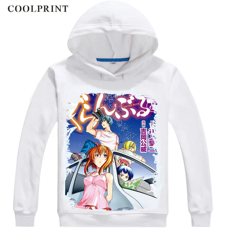 COOLPRINT толстовки с капюшоном в стиле грандиозного голубого гуранбуру из японского