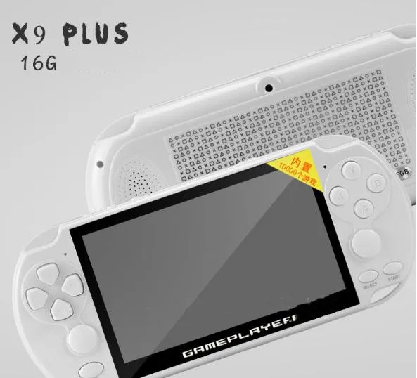 Новинка X9 PLUS 128 бит 5,1 дюймов Ретро портативная игровая консоль поддерживает MP4 электронную книжку фильм 32G TF расширение портативная игровая консоль