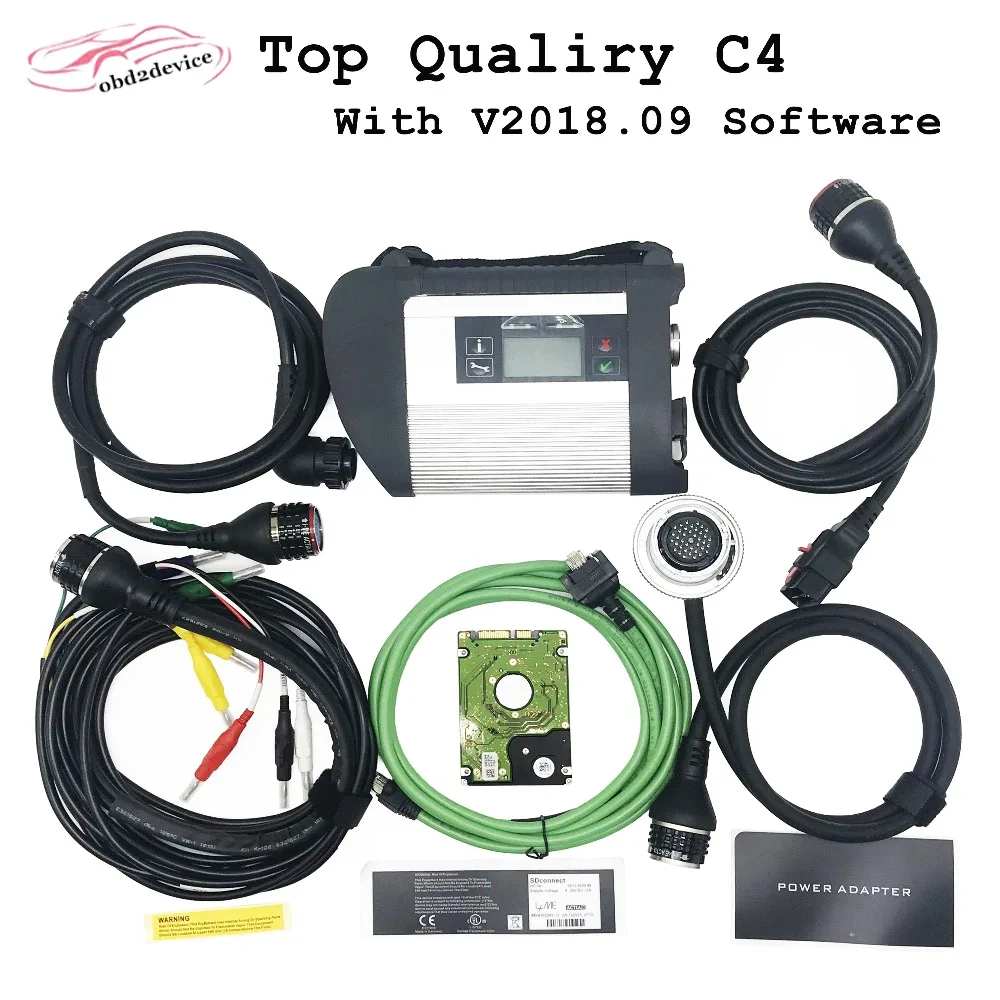 2018.09 Full Chip MB STAR SD Connect C4 Multiplexer Diagnostic-Tool MB SD Compact 4 Diagnosis System with WIFI Function