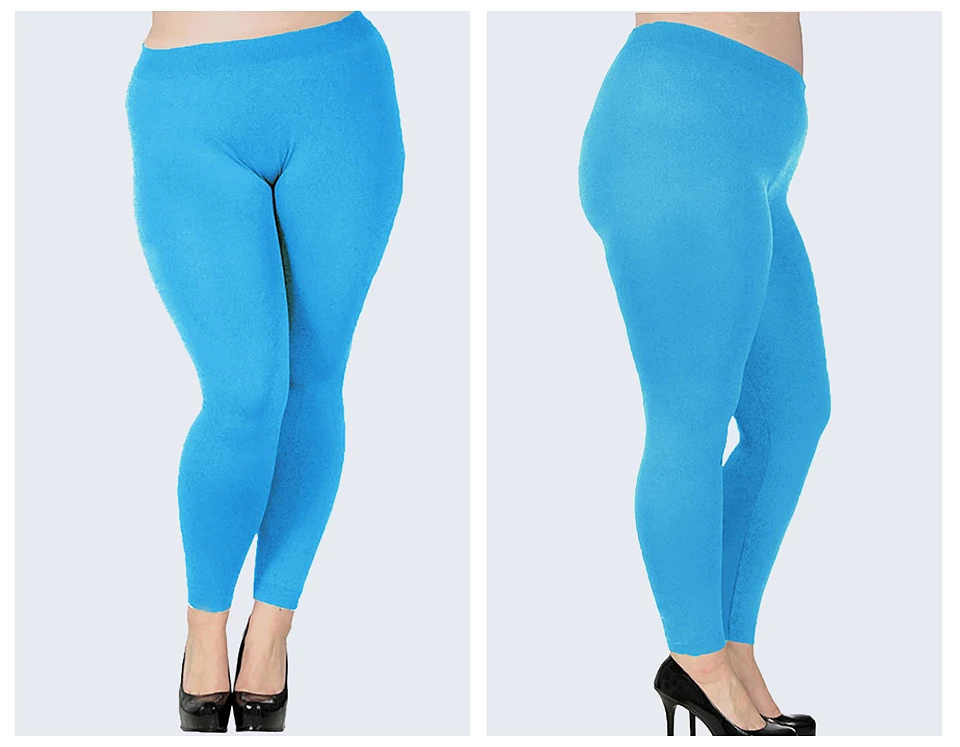 Women's Plus Size Modal Seamless High Waist Leggings Full Length Stretchy Basic Ankle Leggings Solid Color Long Legging Pants amazon leggings