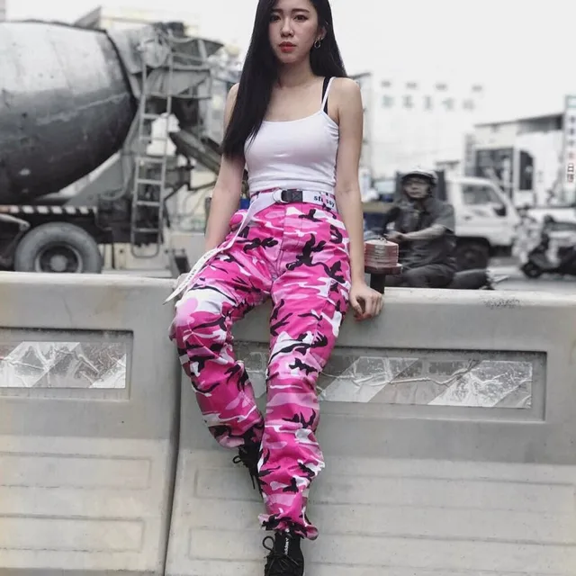 TREND Setter 2017 Autumn Loose Hip Hop Pants Women Camouflage Punk