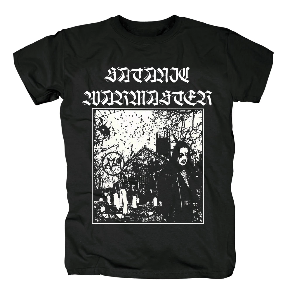Новая хлопковая Футболка bloodhof satanic warmaster black metal heavy Азиатский размер|Футболки| |