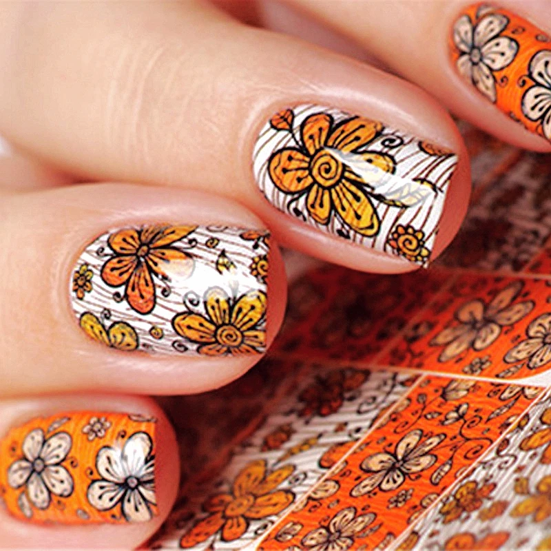 10 sheets nails tattoo water decals nail art sticker for nail art tips