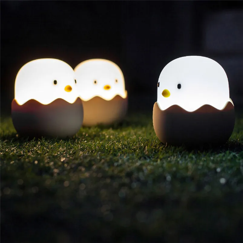 USB Led Garland Light Eggshell Chicken Led Night Light Tumbler Cartoon Bedside Sleepping Nightlight Home Decor Lamparas 40JY3008