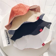 Весенне-летняя Новинка в японском стиле, двойная однотонная решетка, дикая Рыбацкая шляпа для мужчин и женщин, хлопковая, художественная Плавательная шапочка