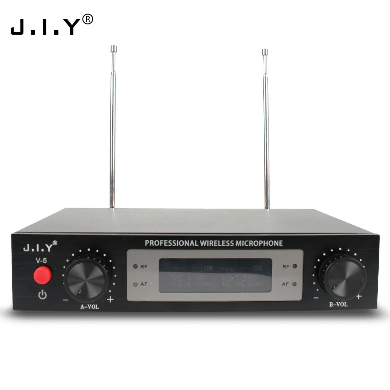 VHF ميكروفون لاسلكي rophone 2 قنوات يده ميكروفون لاسلكي نظام ل مؤتمر التدريس الكاريوكي حزب الكنيسة 50 متر