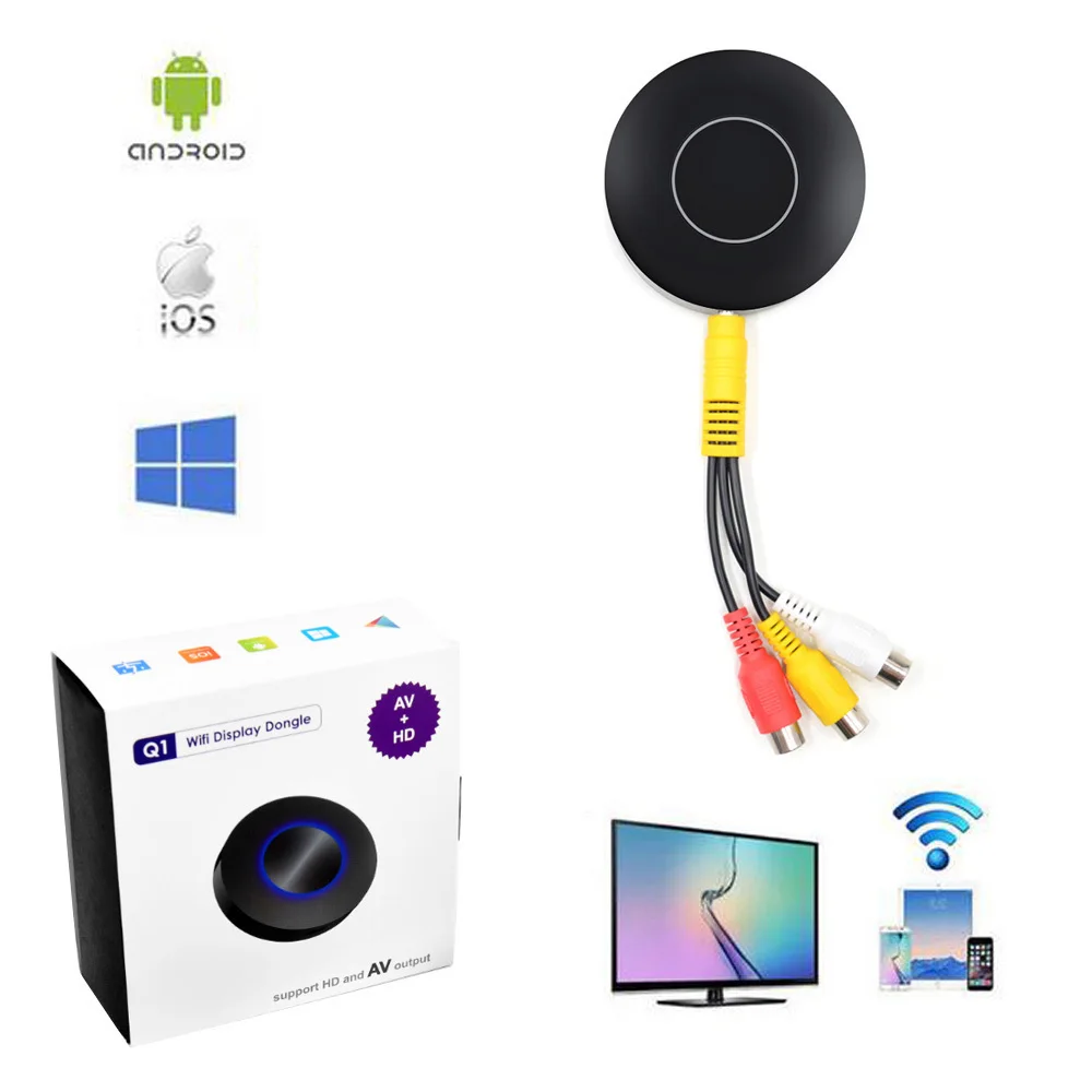 Montoview ТВ палка беспроводной HDMI AV RCA выход Wifi экран зеркальное отображение Airplay Android miracast Автомобильный ключ к HD ТВ Автомобиль