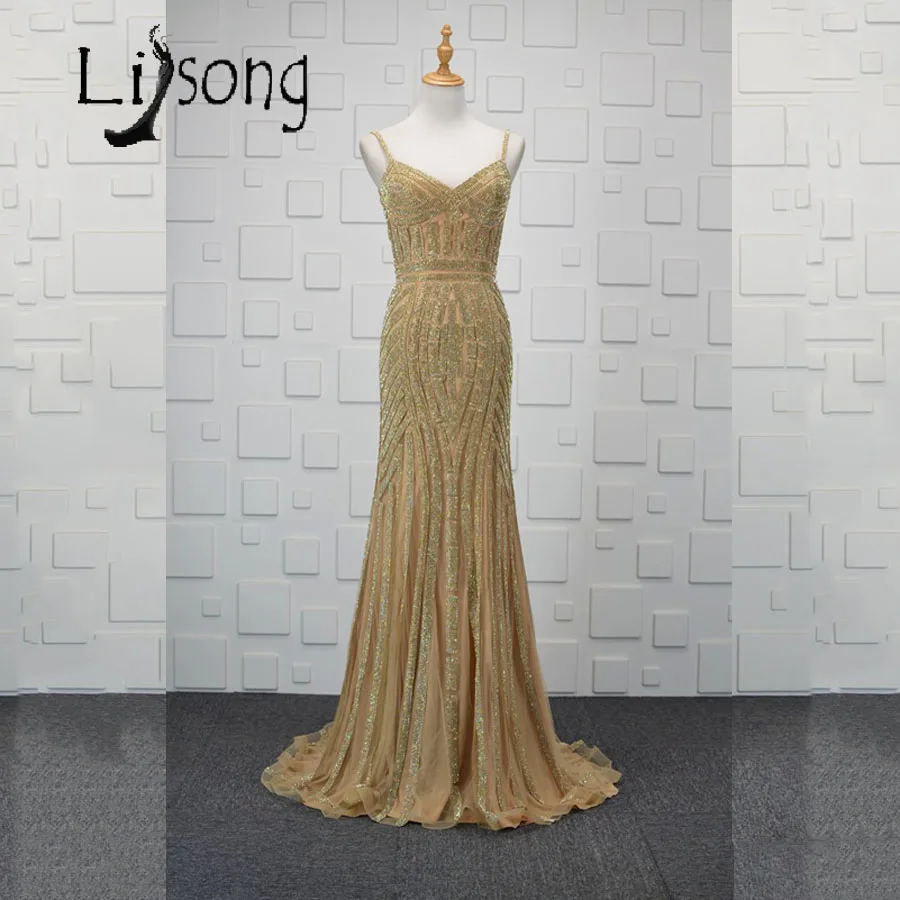 Gorgeous Mermaid Evening Dresses Long Handmade High End Strap High Waist Evening Formal Dress Maxi Gowns Vestido de Festa Custom Gorgeous Mermaid Evening Dresses Long Handmade High End Strap High Waist Evening Formal Dress Maxi Gowns Vestido de Festa Custom