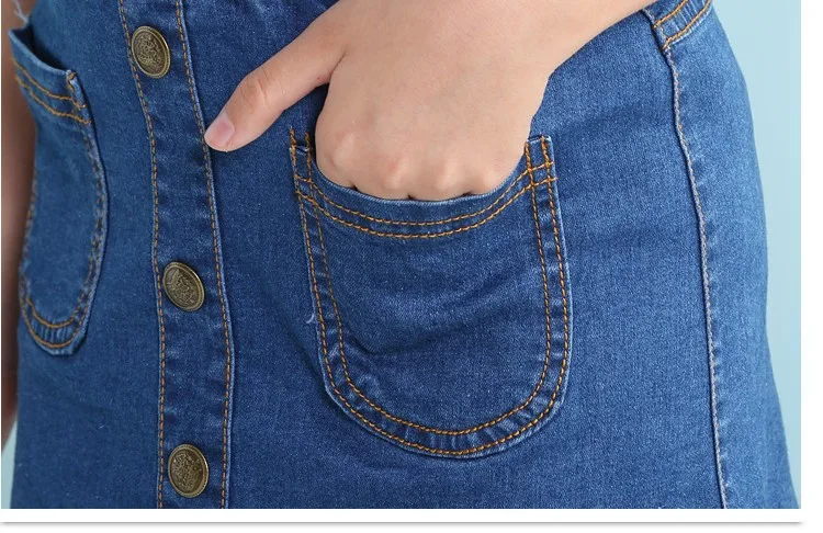 2-10 y summer 2019 children's skirt girls mini skirts fashion jeans denim skirt for girls clothing 6 8 10 years old On Sales (2)