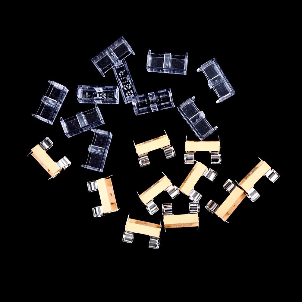 

10pcs/lot New High Quality 5x20mm fuse holders 5X20 insurance tube socket fuse holder for 5*20 insurance