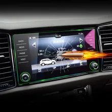 Автомобильная gps-навигация, закаленное стекло, защитная стальная пленка для Skoda Kodiaq, аксессуары для стайлинга автомобилей