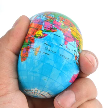 

The Earth Anti-stress Ball Squishy Toys Squeeze Funny Recreation Creative Material Hand Play Squishes World Map Planet Toys