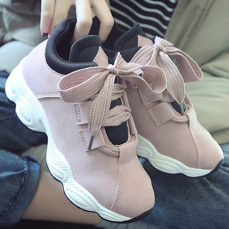 

Spring Women Vulcanize Shoes New Women Flats Sneakers Shoes Suede Chunky Sneakers Women Shoes Woman Sneakers Platform Shoes