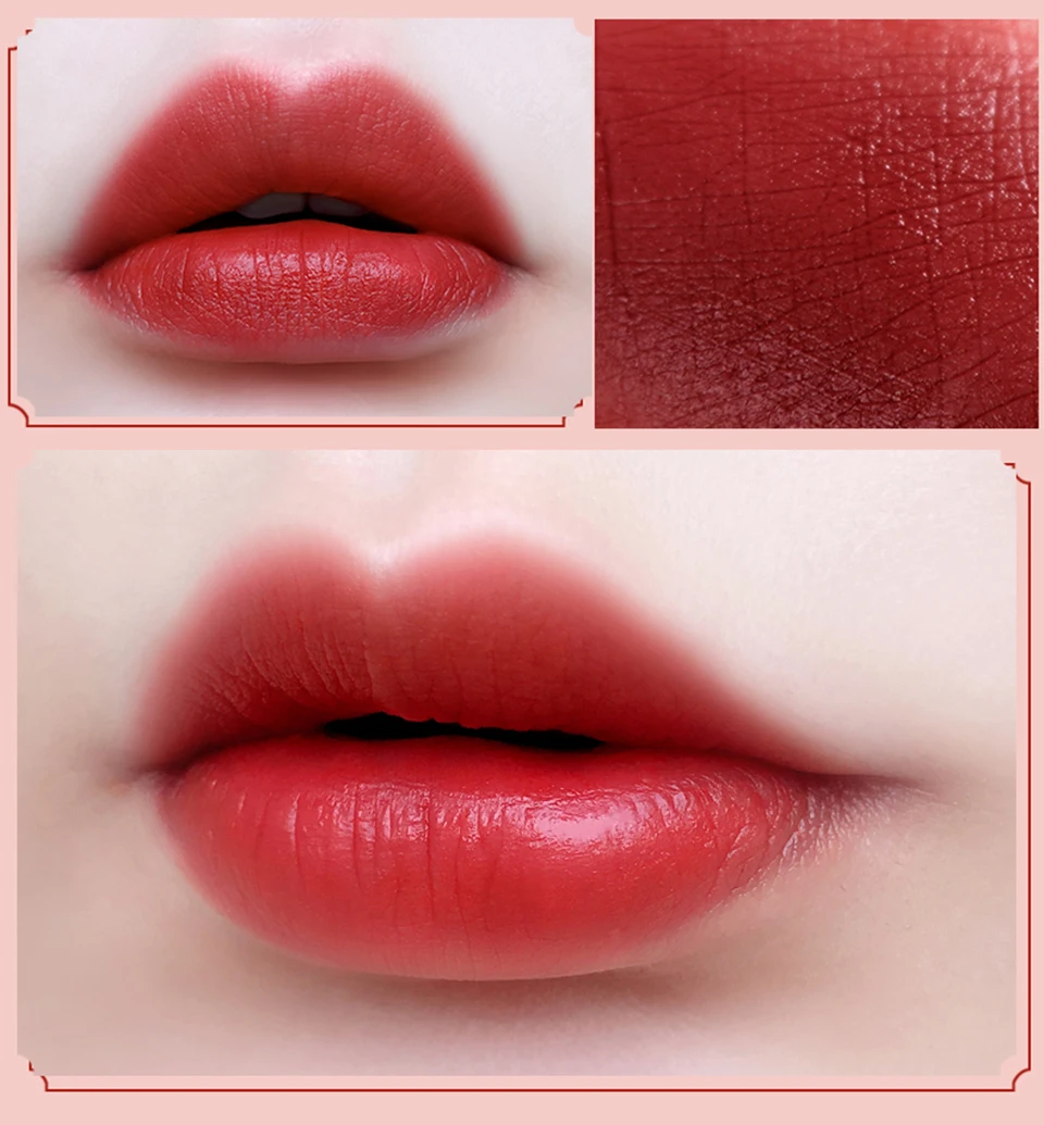 MEIKING Lip glaze lipstick set 4pcs Long-lasting color moisturizing Velvet Texture make up Hot Selling new Brown red orange