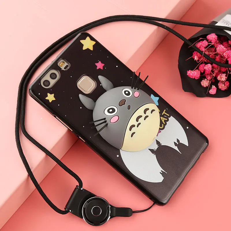 imágenes para 3d casos de silicona para huawei p9 case con cordón de dibujos animados lindo tpu suave anti-golpe de silicio cubierta protectora para huawei p9 Plus imágenes para 3d casos de silicona para huawei p9 case con cordón de dibujos animados lindo tpu suave anti-golpe de silicio cubierta protectora para huawei p9 Plus