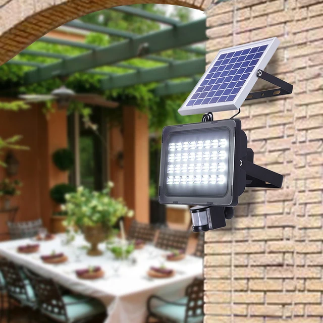12/24V 10W 20W 30W 50W solar light PIR motion sensor led floodlight