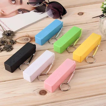 

New Portable Mobile Power Bank USB 18650 Battery Charger Key Chain for iPhone MP3 (No Battery) Hot Worldwide