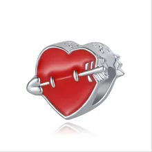 Pulsera Original, joyería de mujer, árbol de amor, Ángel, abeja, Cuenta de cristal con plata de ley dijes de cuentas ENM637