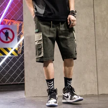 Мужские шорты спортивные хип-хоп Уличная летняя Военная хлопковая мужские бермуды m-xxxl мужские хлопковые шорты Карго