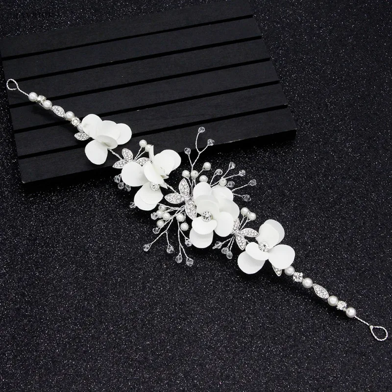 

JAVRICK Hair Band Flower Alloy Rhinestone Bride Wedding Accessory Headband Women Jewelry Bridal Party
