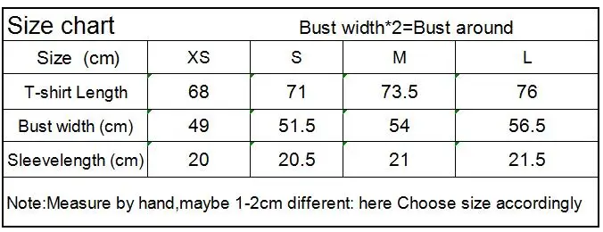 Bust width