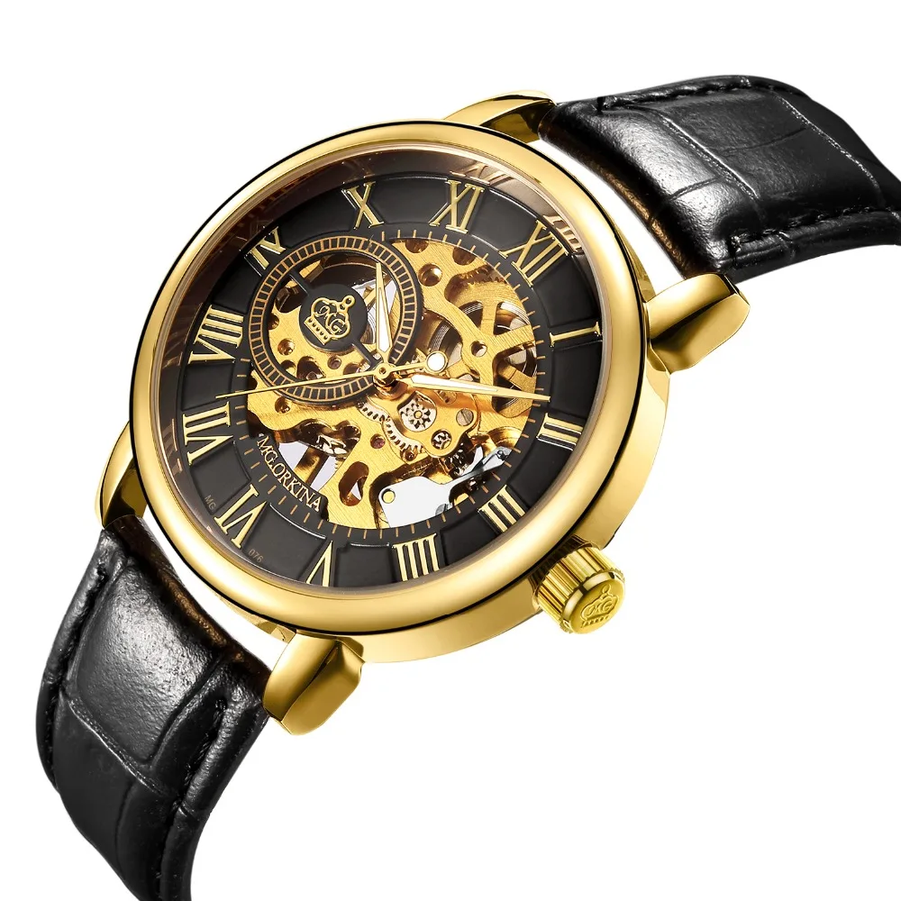 Часы ORKINA мужские механические с 3D цифрами|dial|dial watchdial skeleton |