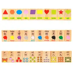 36 шт. деревянная карточка Дошкольное Математика номер расчета игрушка символов распознавания строительные блоки для младенцев