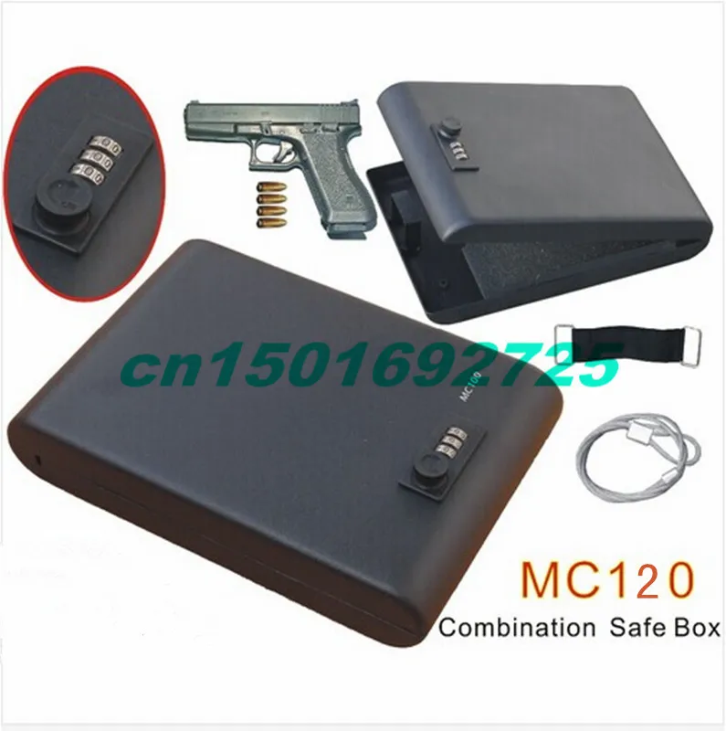 

Wholesale - MC120 Portable 3-Digit Combination Lock Mini Car Gun Safe Box/Vault with one year warranty