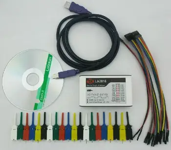 

LA2016 USB Logic Analyzer 200M max sample rate,16Channels,10B samples, MCU,ARM,FPGA debug tool, English software