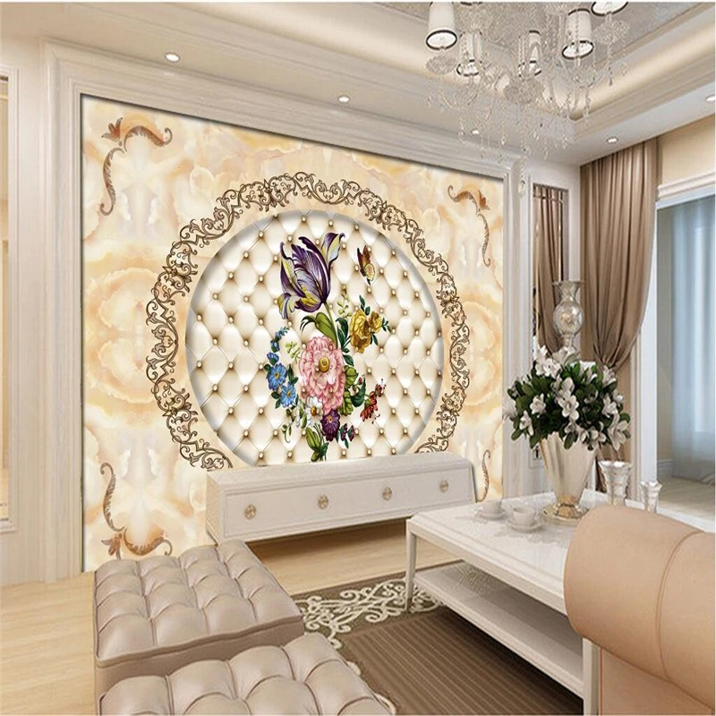 

Beibehang пользовательские фото обои 3D фрески Роскошный Мраморный мягкий пакет Европейский стиль фоновая стена papel de parede wall paper