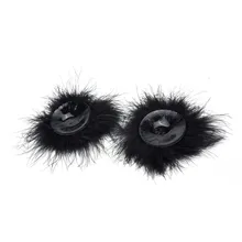 1 пара женское нижнее белье перо груди Бюстгальтер соска крышка декоративные накладки-Стикеры сексуальный