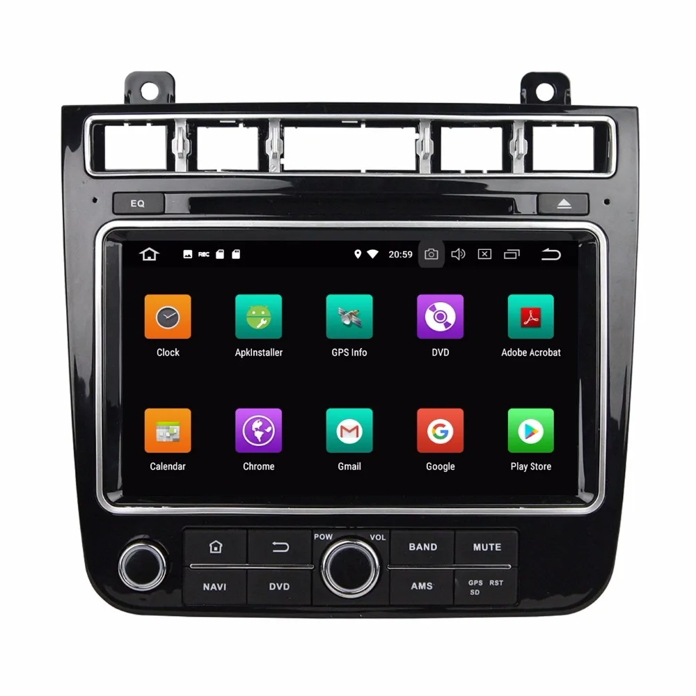 Восьмиядерный 8 ядерный Android 9,0 автомобильный Радио dvd-плеер gps для Volkswagen Touare-g 2010 2011 2012 2013 64G rom