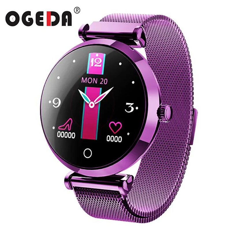 

IP67 Waterproof Smart Watch Women Lovely Bracelet Heart Rate Monitor Sleep Monitoring Smartwatch Connect IOS Android PK S3 band