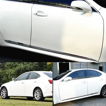 JY 4pcs SUS304 Stainless Steel Door Trim Body Cover Lower Car Styling Accessories For LEXUS IS 250 2006-2012 msdtoys s6 lower body cover black