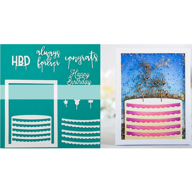 

Cake Panel Letters Pattern Metal Cutting Dies Stencil For Scrapbooking Album Embossing DIY Gift Card Handcrafts Templates Model