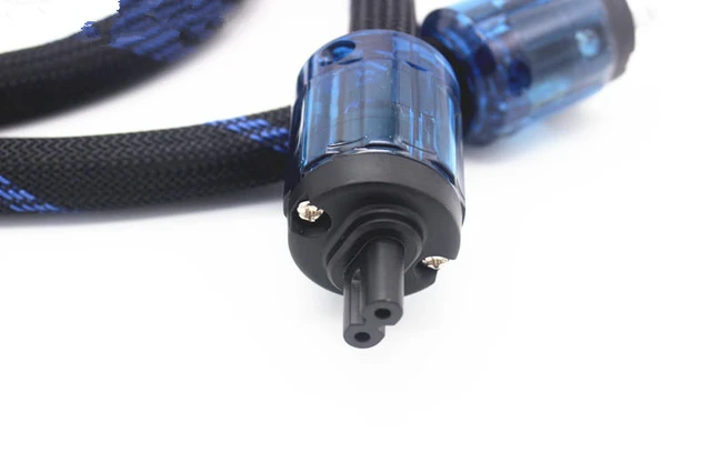 $US $21.95  Power Cable Two core silver plated Power Cord with EU Plug AC cable line hifi audio amp cable AU US
