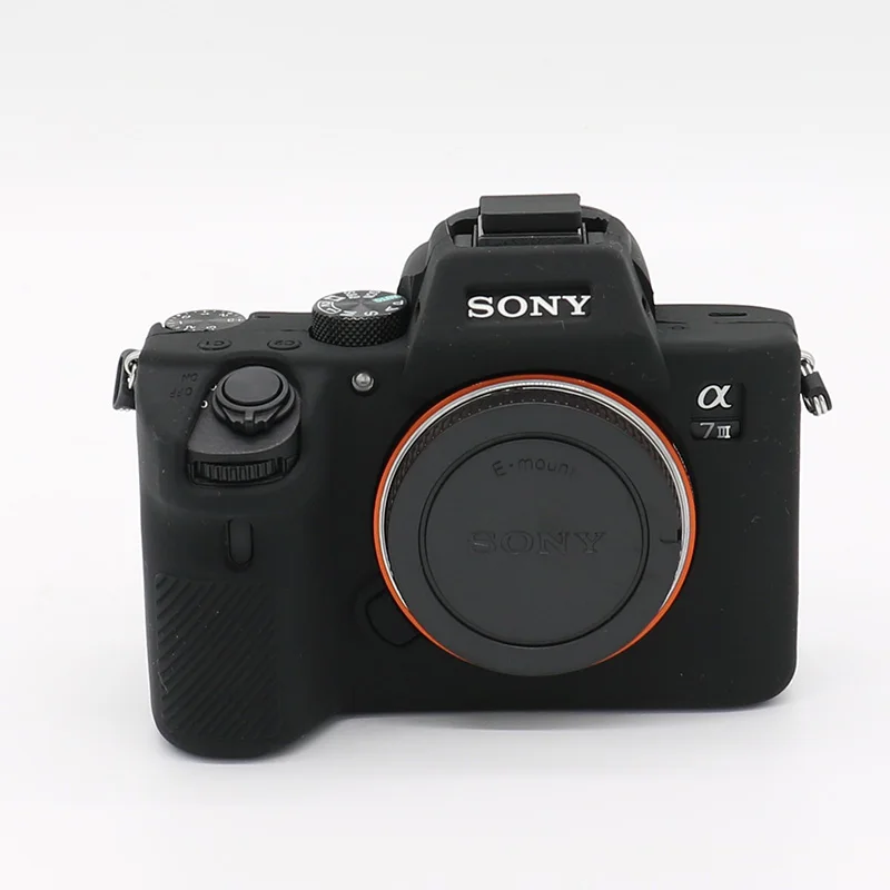 Красивый мягкий силиконовый чехол для видеокамеры sony A7III A7R3 A9 A7 mark 3 A7 III резиновый чехол для камеры защитный чехол - Цвет: Black