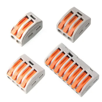 

PCT-212 213 214 218 Universal compact wire wiring connector conductor terminal block with lever conector