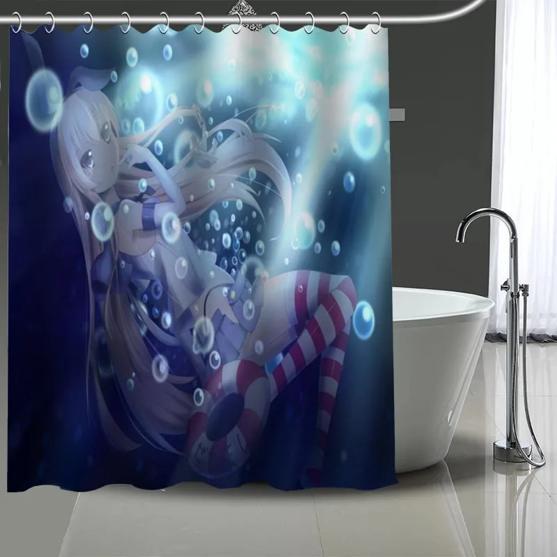 

New arrival Custom Shimakaze Shower Curtain Modern Fabric Bath Curtains Home Decor Curtains With hook More Size
