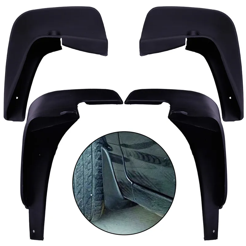 

New 4Pcs Car Mud Flaps Splash Guard High Quality Steady Strong Stable Efficient Mudguard Fit For 2002-2007 Toyota Corolla#279150