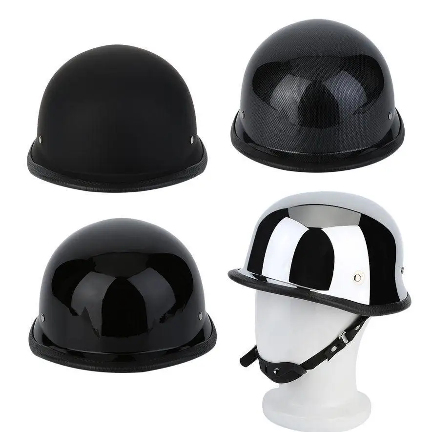 Motorcycle Helmet vintage Half Face Helmet Retro German Chopper Cruiser