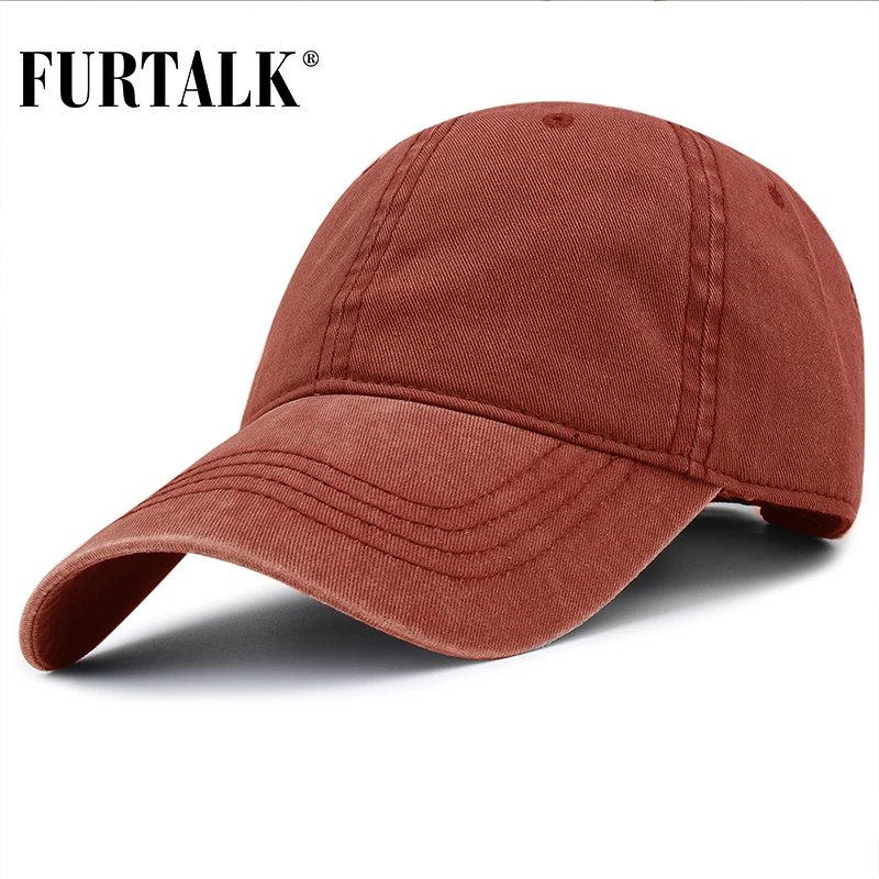 FURTALK винтажная бейсбольная кепка для женщин и мужчин хлопковая с эффектом