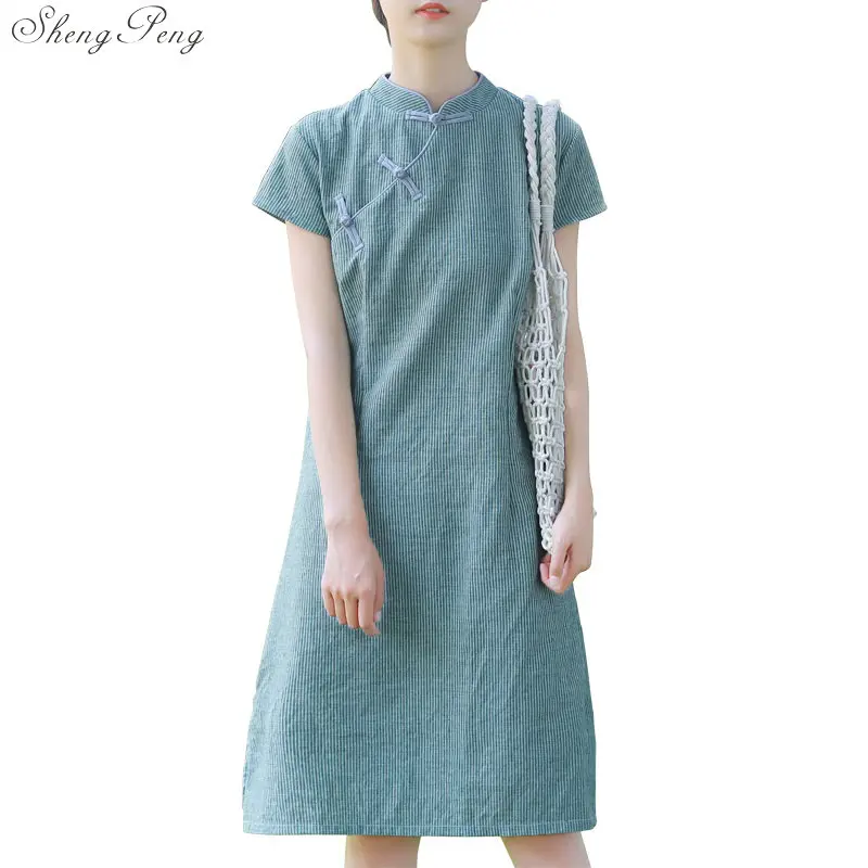 linen qipao