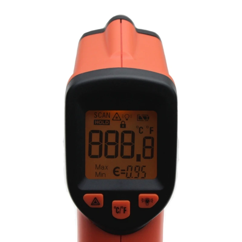 

Non-Contact Laser LCD Display IR Infrared Digital Temperature Thermometer Pyrometers Imager