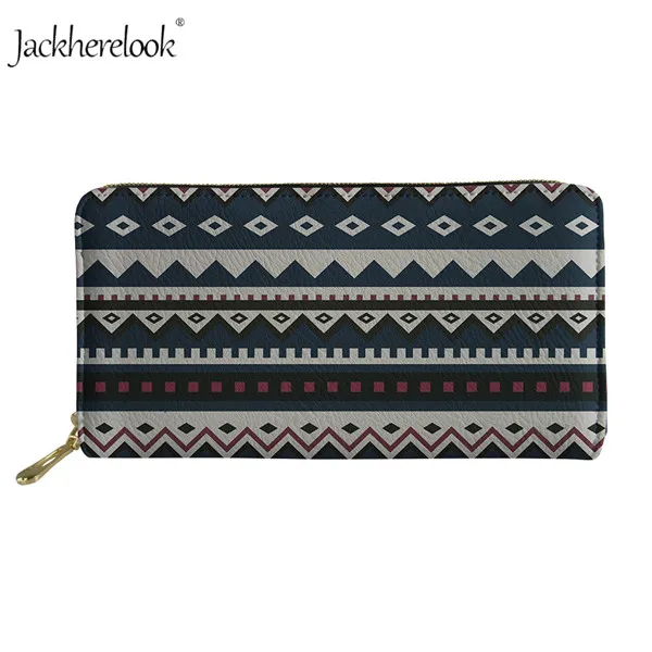 Jackherelook Для женщин Этническая кошельки с узором кожаный футляр для карт, Дамский клатч кошелек сумка длинные роскошные женские Moneybag - Цвет: CC4407Z21