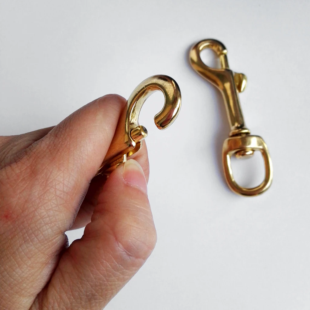 2 Pieces Scuba Diving Dive Swivel Eye Bolt Snap Hook Spring Clip Gear Equipment Swivel Eye Bolt Snap